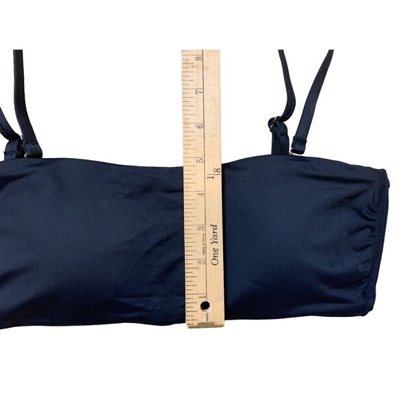 New! Andie Swim Size Med Women's Black The Bora Bora Bikini Top Removable Straps - Picture 10 of 13